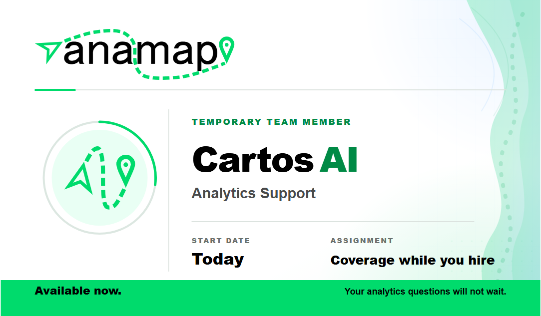 Cartos AI temporary team member badge front